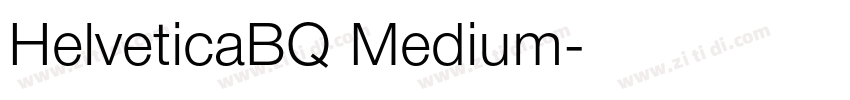 HelveticaBQ Medium字体转换